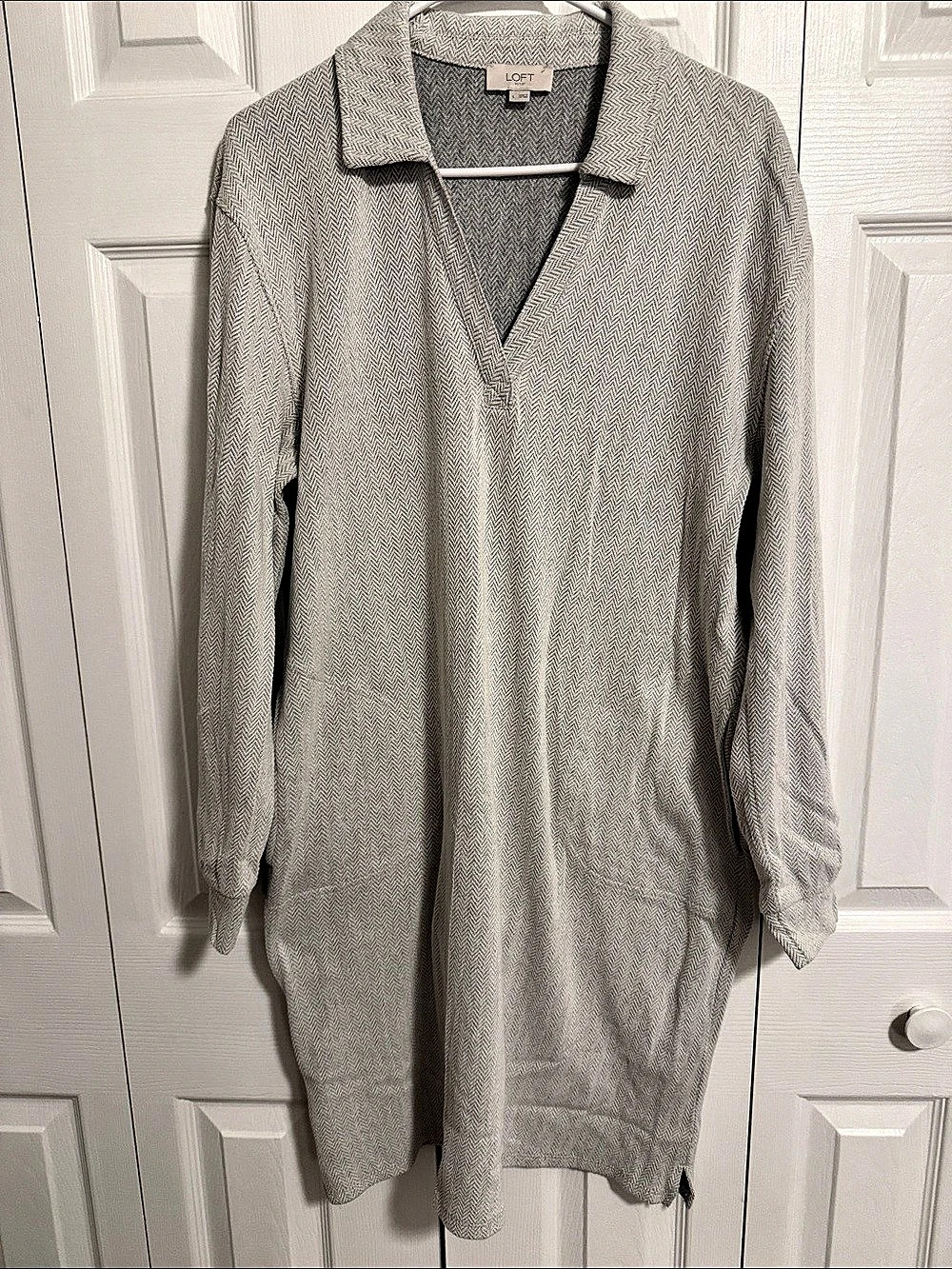 LOFT Collared Shirt Dress
